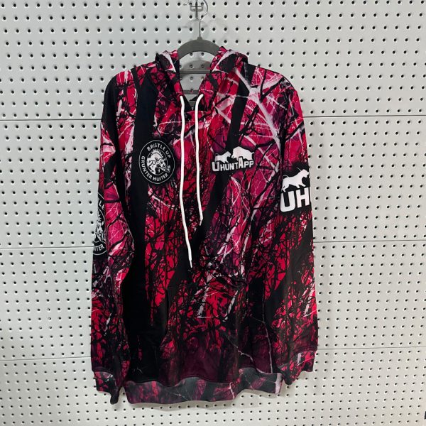 bristle up pink camo design - Hoodie BU0018