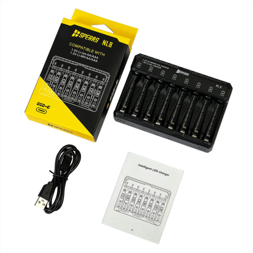 SPERAS ALL4 + NL8 Dual Charger Bundle – AA/AAA Battery (k) - Image 8