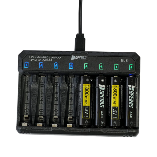 SPERAS ALL4 + NL8 Dual Charger Bundle – AA/AAA Battery (k) - Image 9