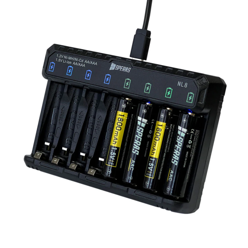 SPERAS ALL4 + NL8 Dual Charger Bundle – AA/AAA Battery (k) - Image 10