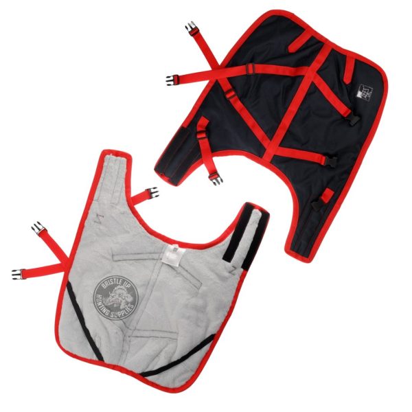 Alternative view of ZeeZ SUPREME Dog Coat GEN 2 Navy Stone/ Red