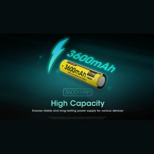 Nitecore NL1836R 3600mAh USB-C Rechargeable 18650 Battery - Image 5