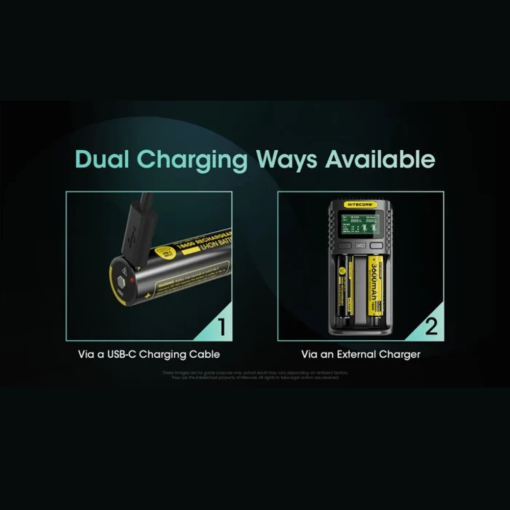 Nitecore NL1836R 3600mAh USB-C Rechargeable 18650 Battery - Image 3