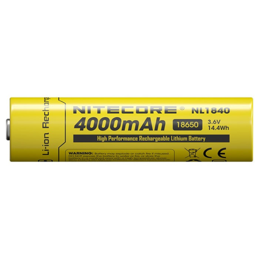 Nitecore NL1840 High-performance 4000mAh Li-ion 18650 rechargeable battery - Image 2