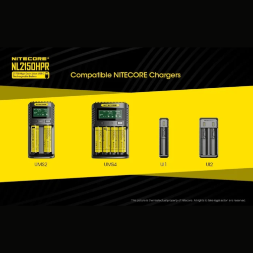 Nitecore NL2150HPR 5000mAh USB-C Rechargeable 21700 Battery, High Performance - Image 12