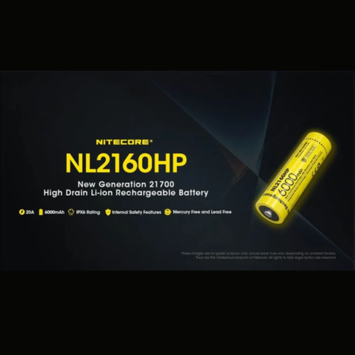 Nitecore NL2160HP 6000mAh High-Performance 21700 - Image 9