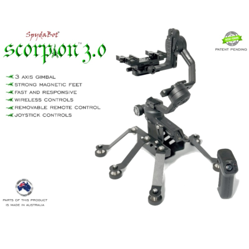 SpydaBot SCORPION 3.0 by SmartRest – 3-Axis Wireless Gimbal for Thermal Devices & Cameras