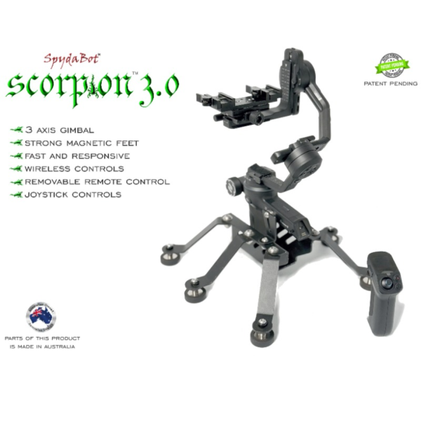 SpydaBot SCORPION 3.0 by SmartRest – 3-Axis Wireless Gimbal for Thermal Devices & Cameras