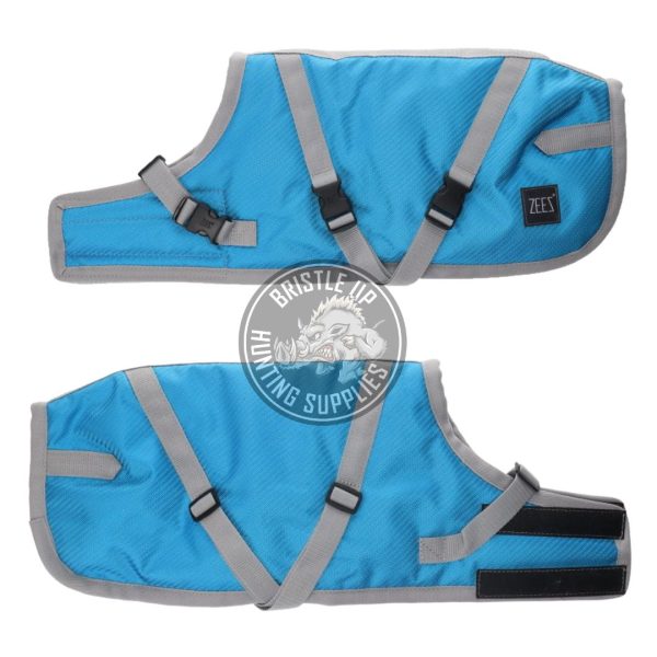ZeeZ SUPREME Dog Coat GEN 2 Turquoise/ Grey