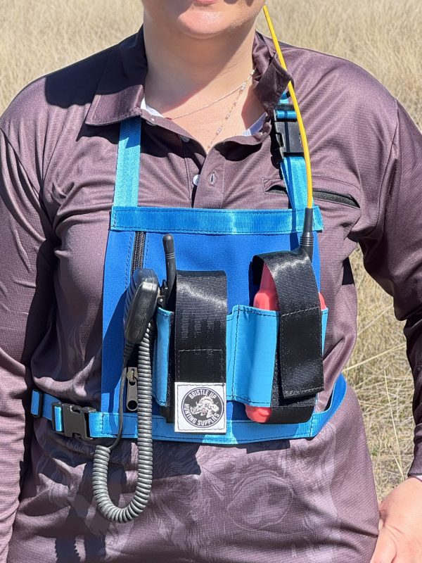 Double GPS & UHF Holster - mixed color - bristle up - Image 9