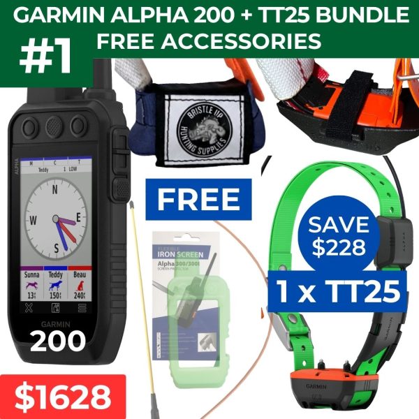 Garmin Alpha 200 1 x TT25 KIT #1 - Tuskguard - GPS Dog Tracker (2026)
