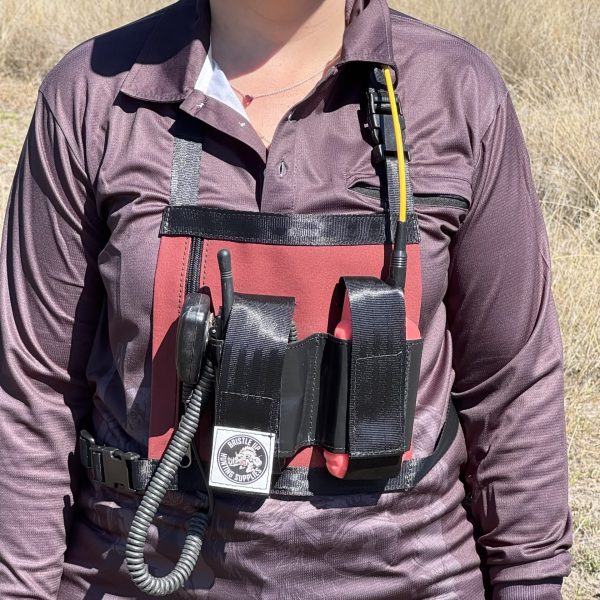 Double GPS & UHF Holster - mixed color - bristle up