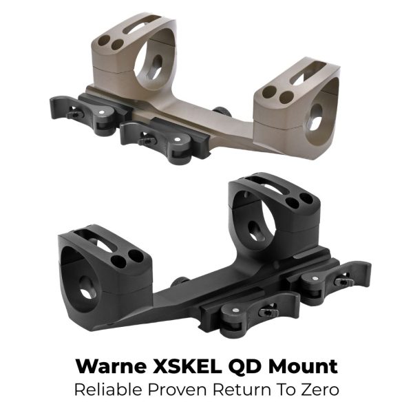 Alternative view of Warne XSKEL QD Quick Detach Extended Cantilever Unimount Picatinny Scope Mount
