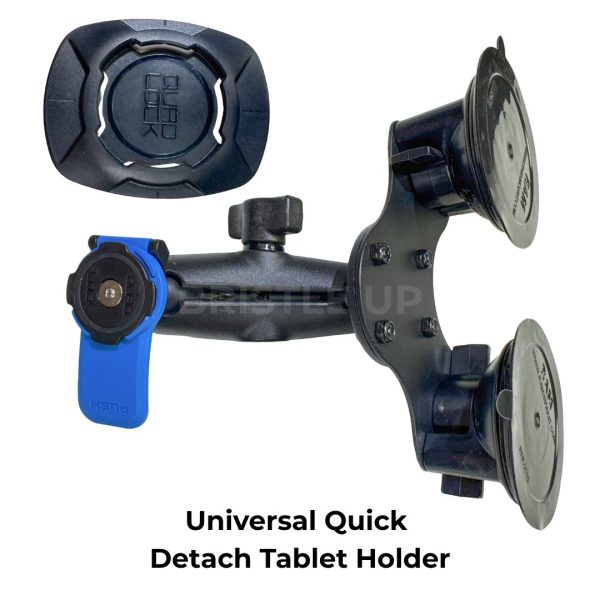 Quadlock + Dual Suction Ram Mount - Universal Tablet Holder