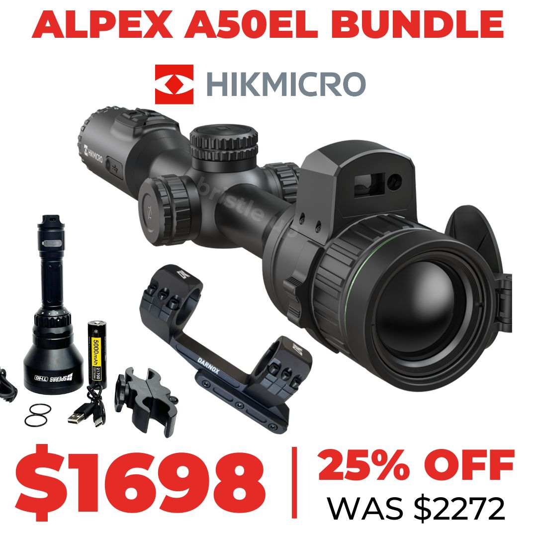 BLACK FRIDAY BUNDLE - Hikmicro Alpex 4K A50EL LRF + Speras IR TORCH