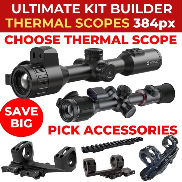 Hikmicro Stellar 3.0 SH35L | SH50L | Nocpix Bolt L35R | Ulitmate Kit Builder 384px Thermal Scopes - Thermal Scope