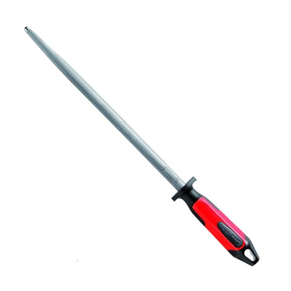 Butcher’s FDICK 12″ Regular Cut Round Sharpening Steel Red | 7317130-63