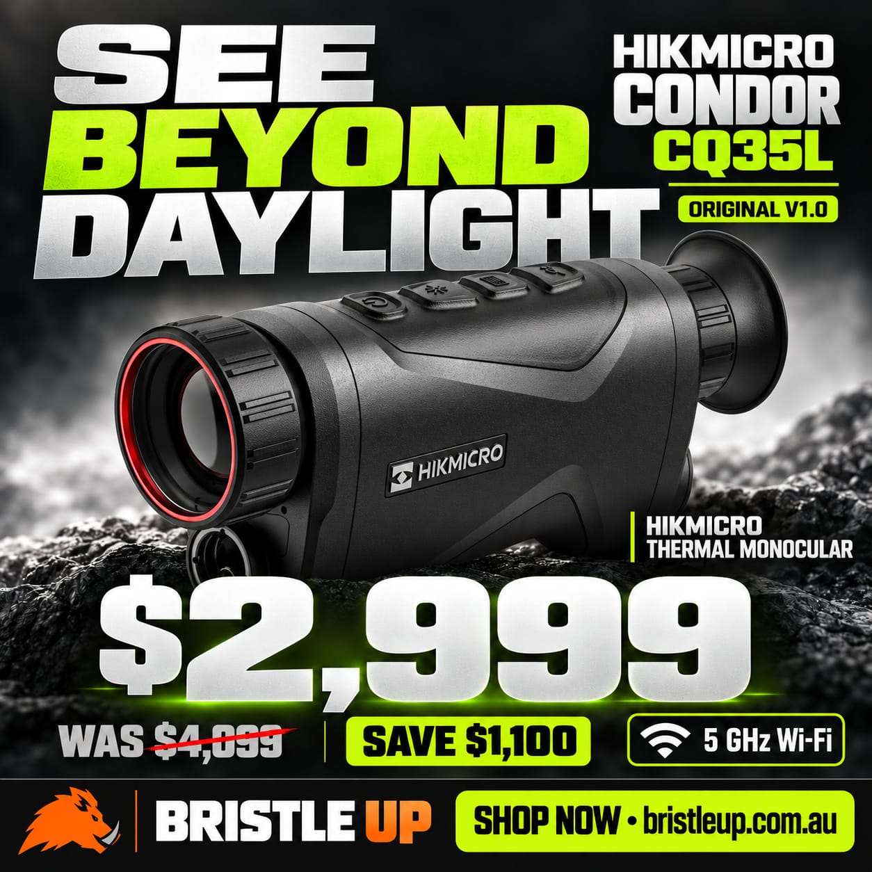 Hikmicro Condor 1.0 CQ35L ( 5GHz ) DEAL! - Thermal Monocular