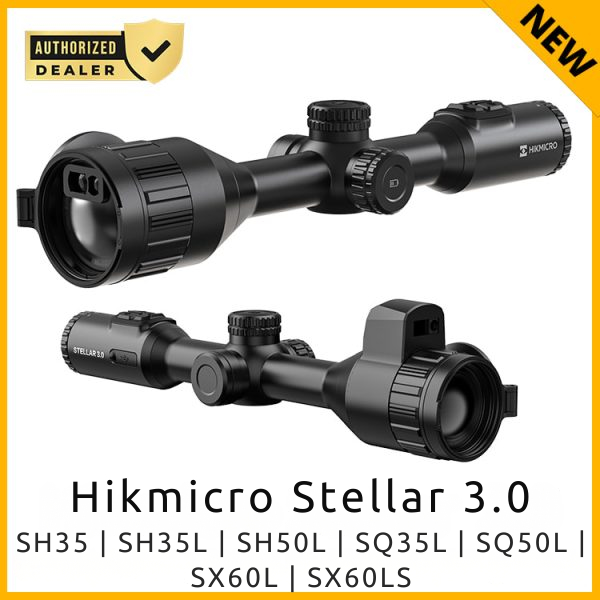 Hikmicro Stellar 3.0 | SH35 | SH35L | SH50L | SQ35L | SQ50L | SX60LS - Thermal Scope