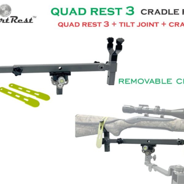 SmartRest Quad Rest 3 Cradle Pack Gun Rest and Gun Rack - SRQR3-CP
