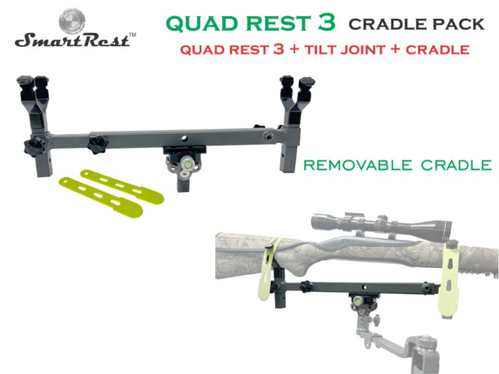 SmartRest Quad Rest 3 Cradle Pack Gun Rest and Gun Rack - SRQR3-CP