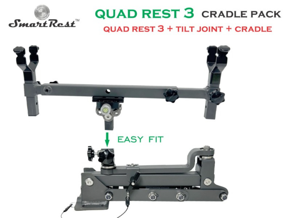 SmartRest Quad Rest 3 Cradle Pack Gun Rest and Gun Rack - SRQR3-CP - Image 4