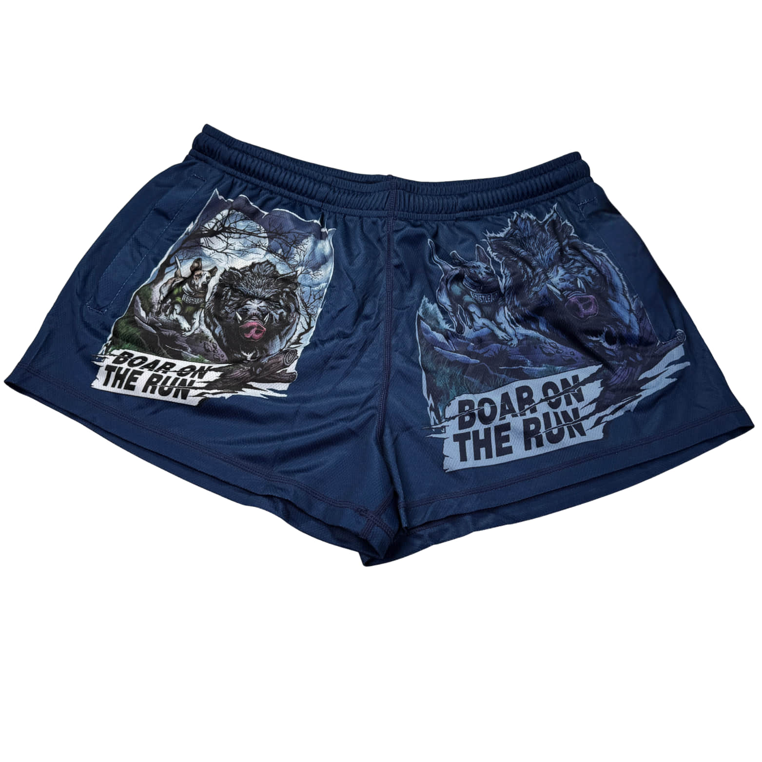 Boar on the run Footy Shorts – Kids & Adults #0015 - Image 5