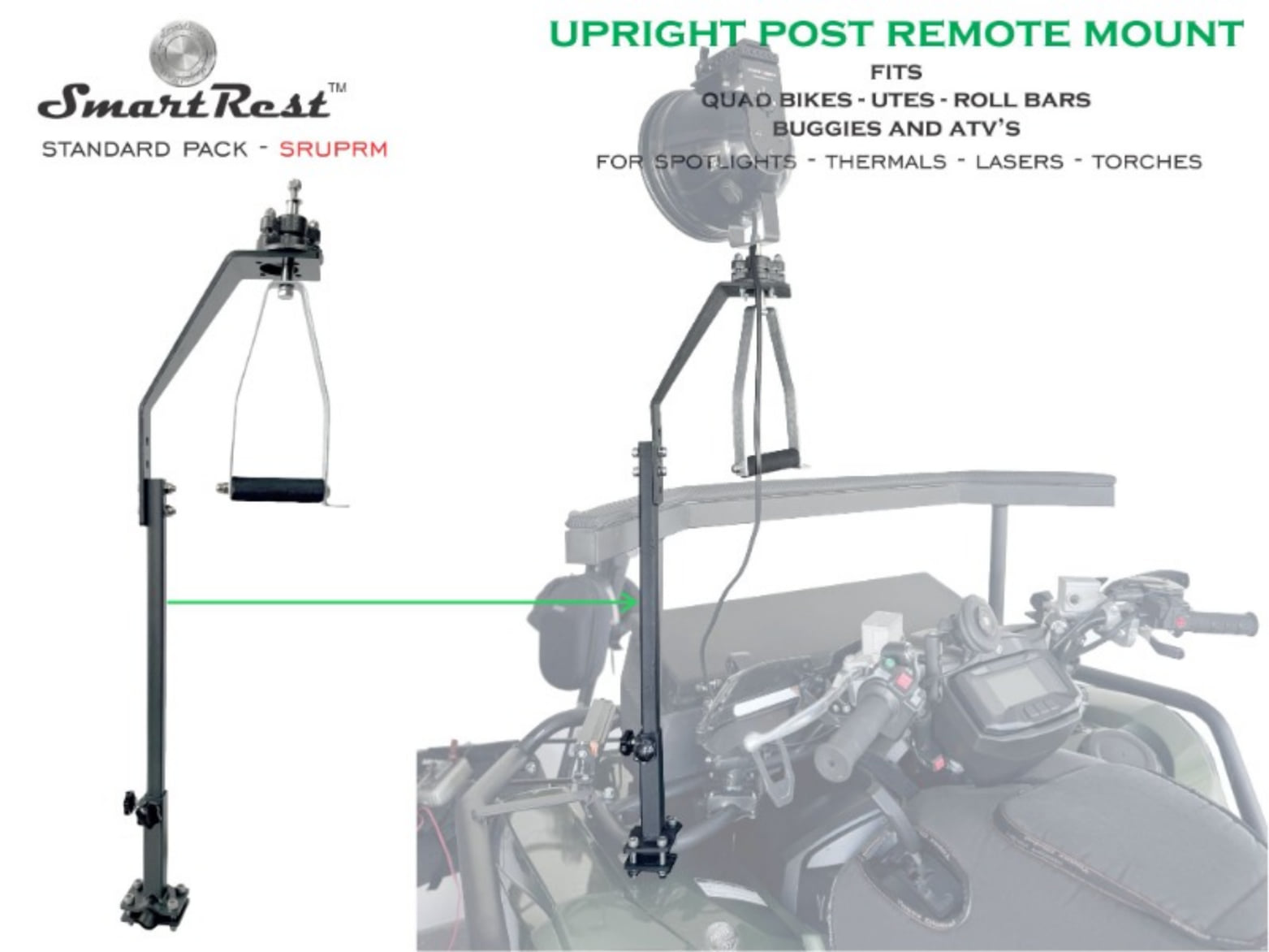 SmartRest Upright Post Remote Light/Thermal Mount - Image 3