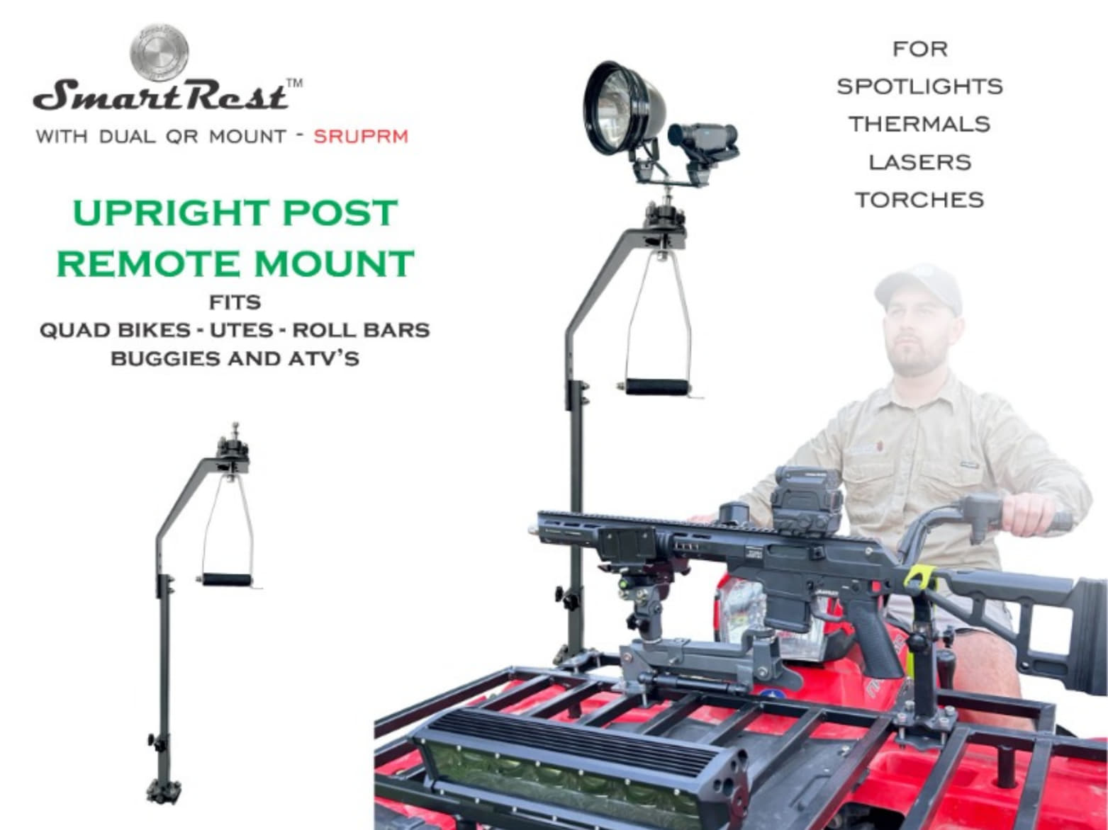 SmartRest Upright Post Remote Light/Thermal Mount - Image 4