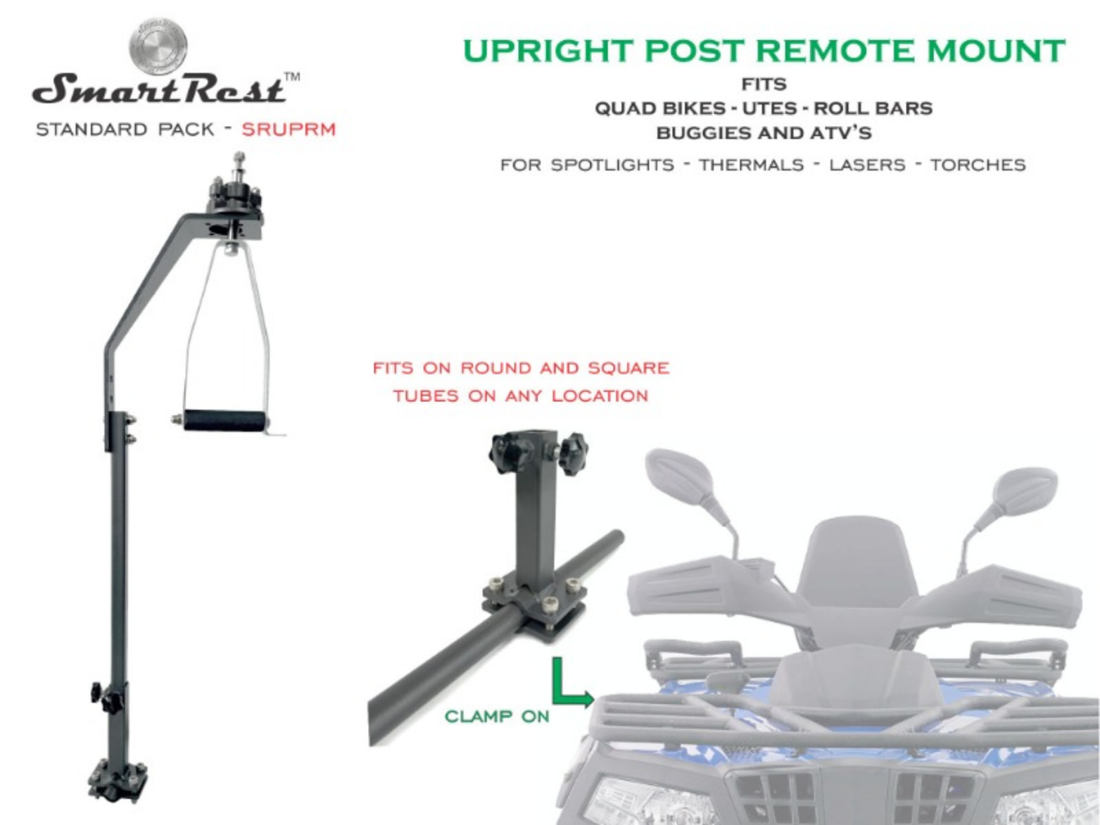 SmartRest Upright Post Remote Light/Thermal Mount - Image 6