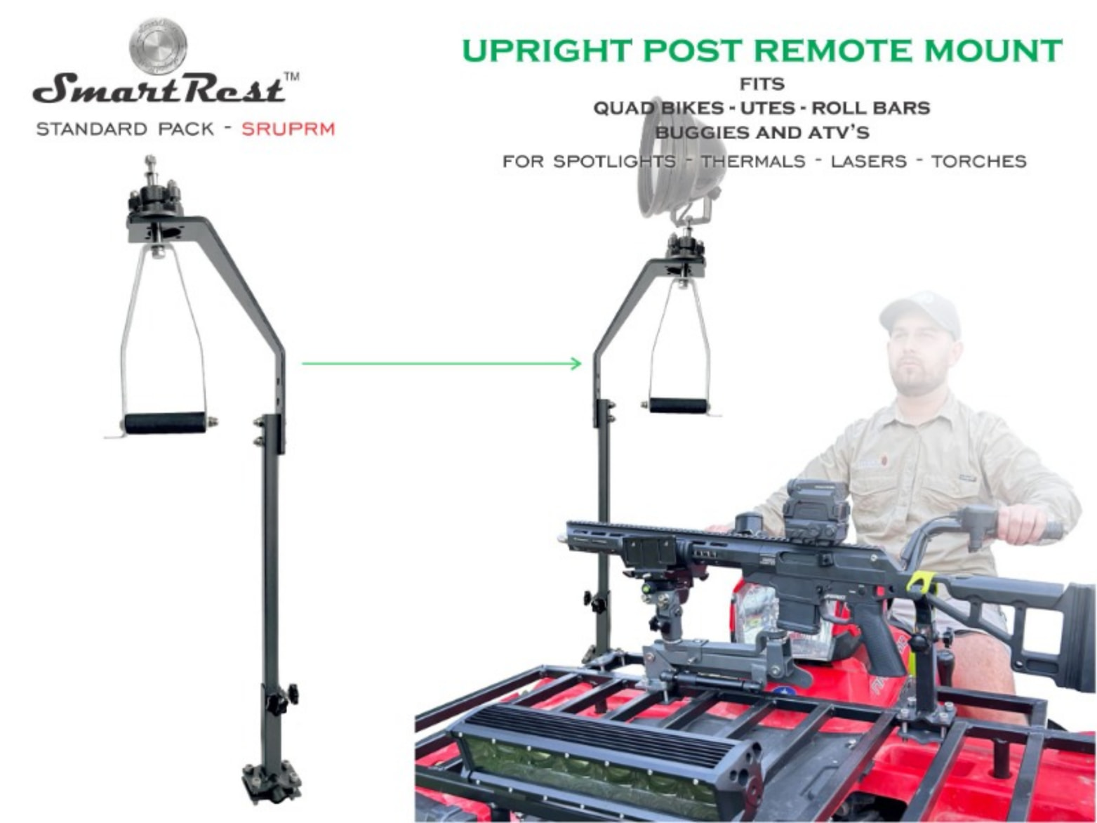 SmartRest Upright Post Remote Light/Thermal Mount - Image 7