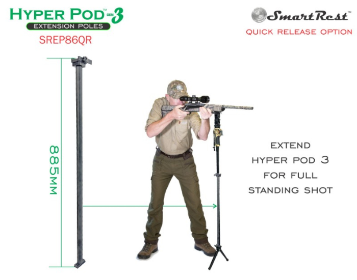 SmartRest Hyper Pod 3 Extension Poles - SREP - Image 16