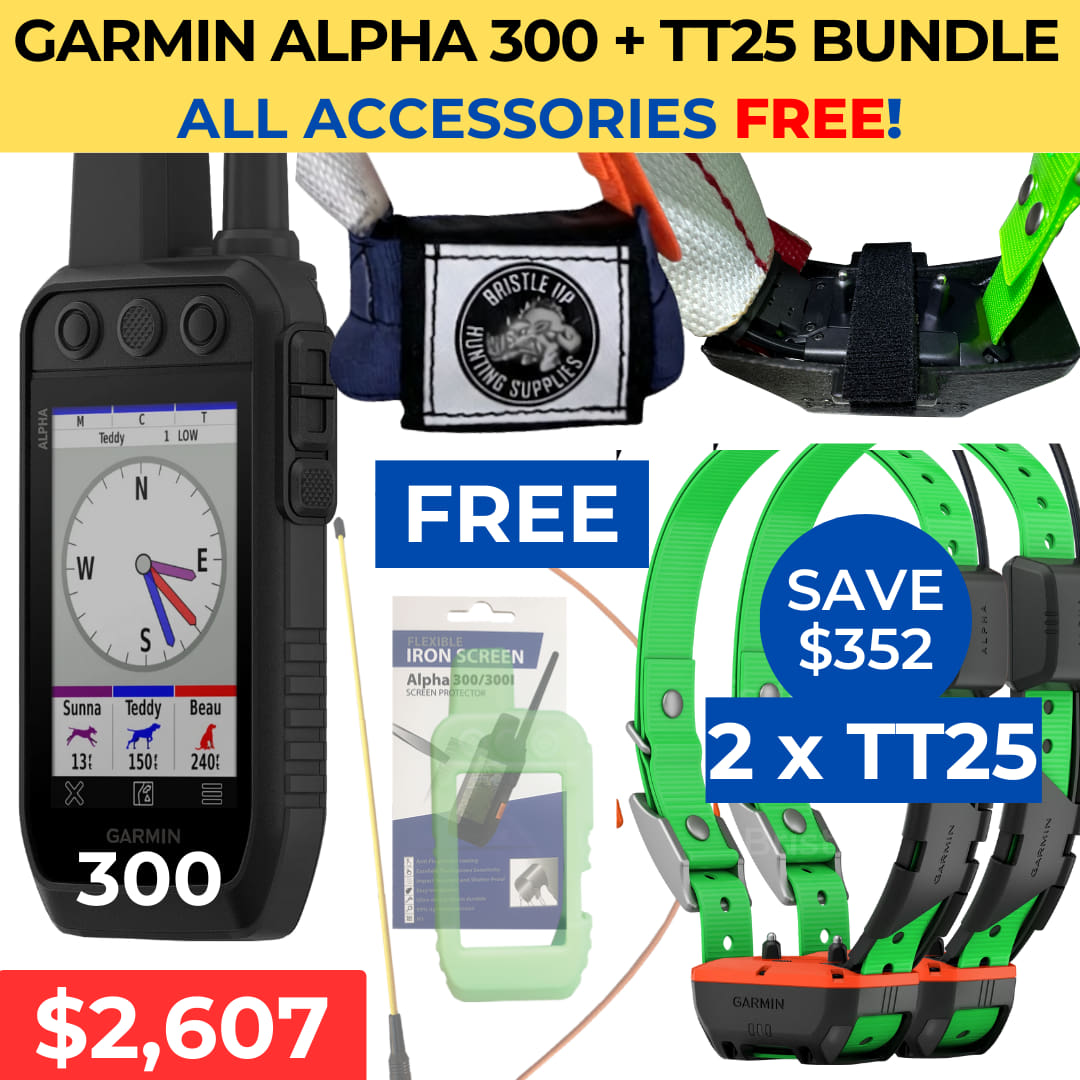 GARMIN Alpha 300 + TT25 x 2 + Accessories Free