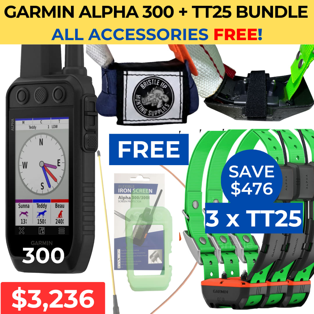 GARMIN Alpha 300 + TT25 x 3 + Accessories Free