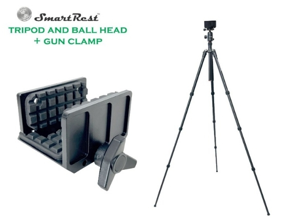 SmartRest Tripod + Ball Head + GUN CLAMP