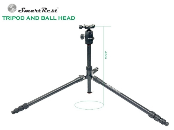 SmartRest Tripod + Ball Head + GUN CLAMP - Image 6
