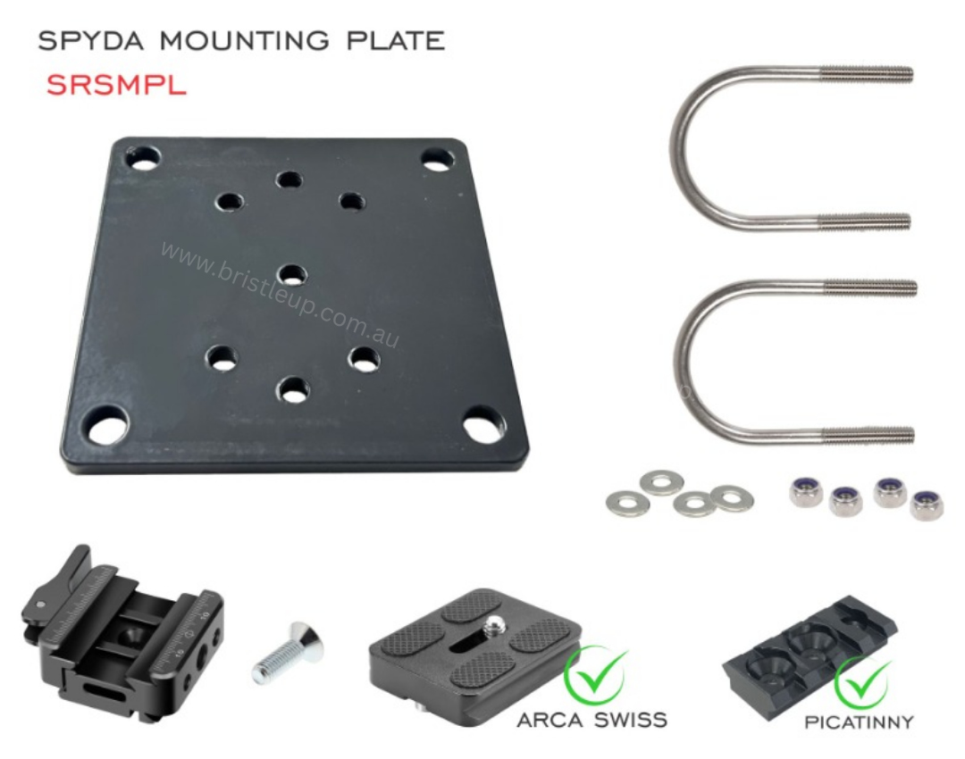 SpydaBot - Roll Bar Mounting Plate and U Bolt option