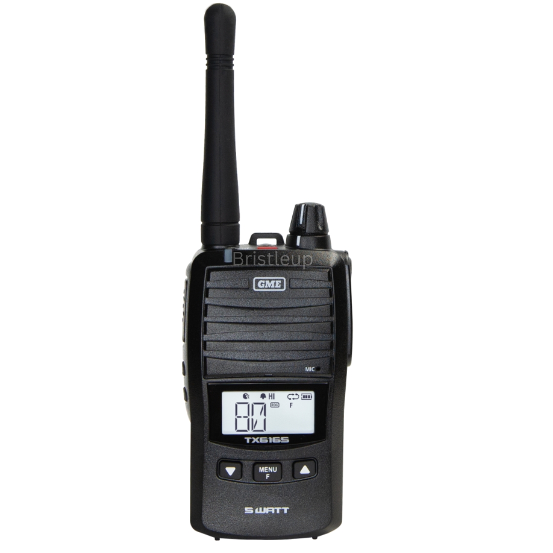 GME TX6165 - 5/1 Watt UHF CB Handheld Radio including Accessories - Image 3