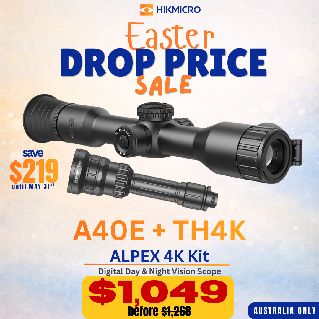 Hikmicro Alpex 4K Lite A40E Day & Night Vision + Speras TH4 Kit | Easter Sale Drop Price