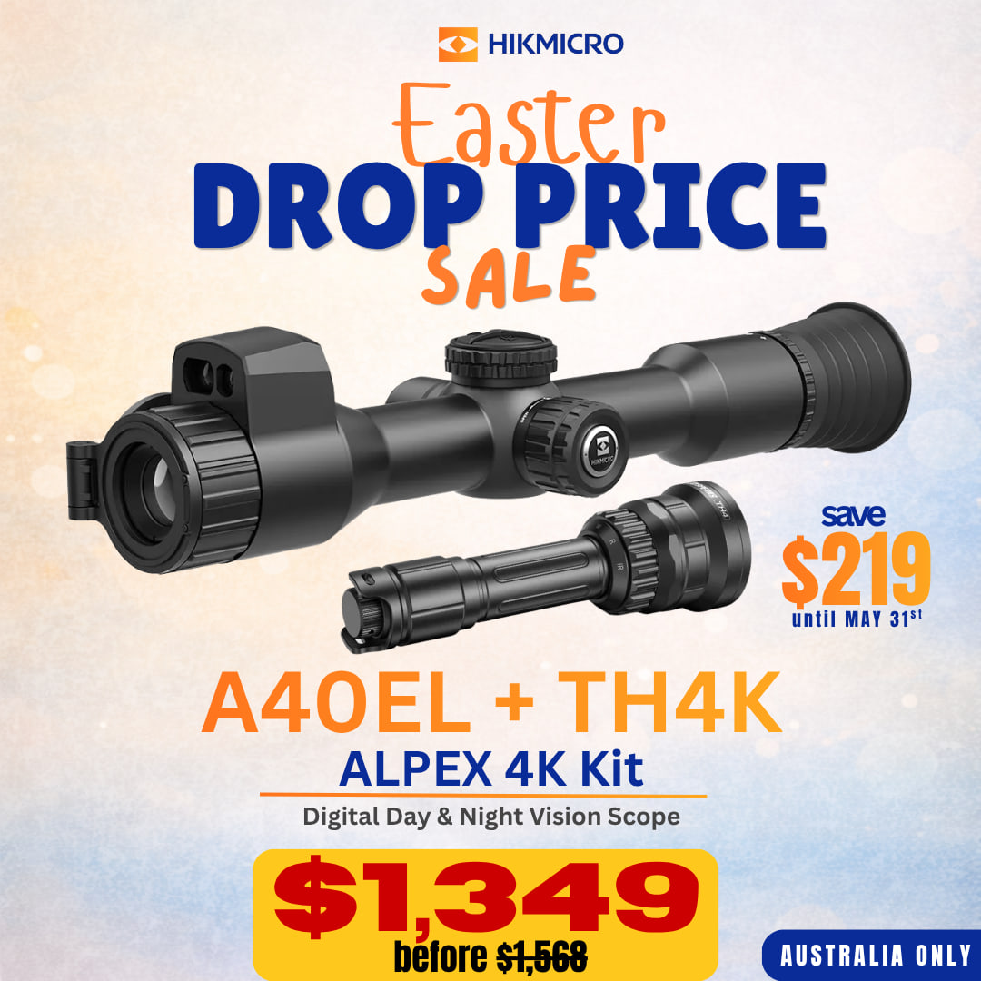 Hikmicro Alpex 4K Lite A40EL Day & Night Vision + Speras TH4 Kit | Easter Sale Drop Price