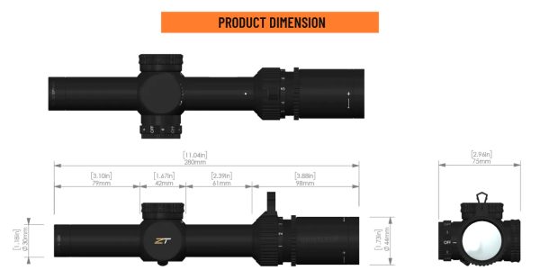 ZeroTech Vengeance 1-8×24 LPVO RAR Illuminated – FDE – Bristle Up