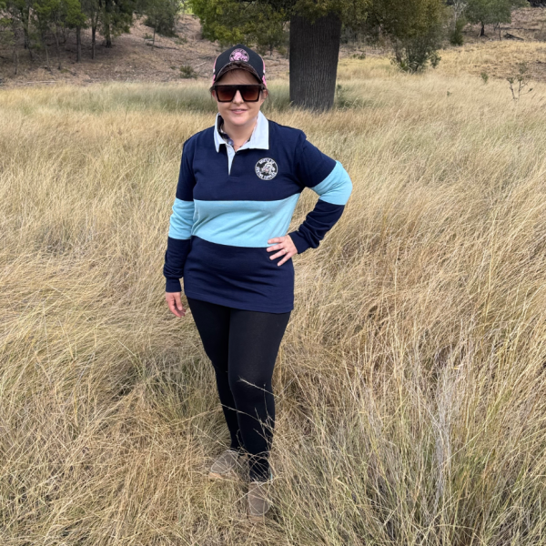 Bristle Up Jersey - Navy Blue and Light Blue