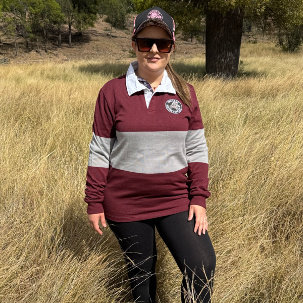 Bristle Up Jersey - Maroon and Grey