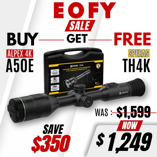 Hikmicro Alpex 4K A50E w/ FREE Speras TH4K  | EOFY SALE