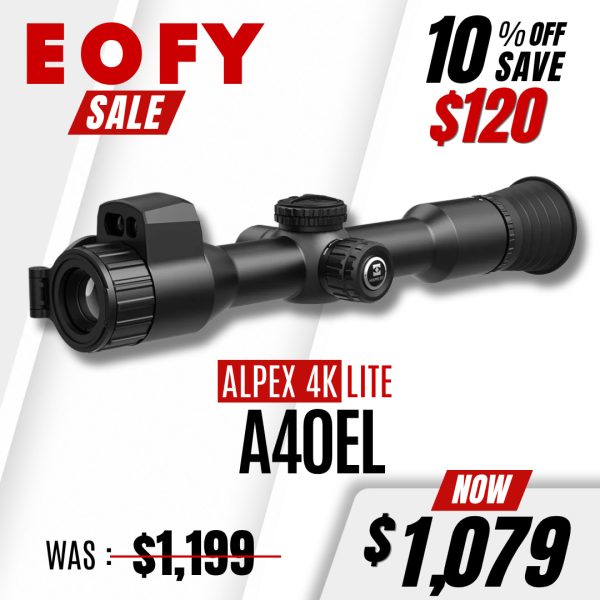 Hikmicro Alpex 4K Lite A40EL Day & Night Vision | EOFY SALE