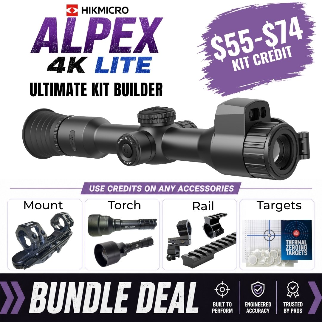 Ultimate Kit Builder - Hikmicro Alpex 4K Lite A40E - A40EL | BUNDLE DEAL