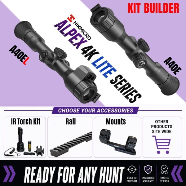 Hikmicro Alpex 4K Lite A40EL - A40E KIT BUILDER