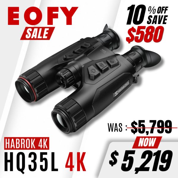 Hikmicro Habrok 4K HQ35L - Multispectral LRF Binoculars | EOFY SALE