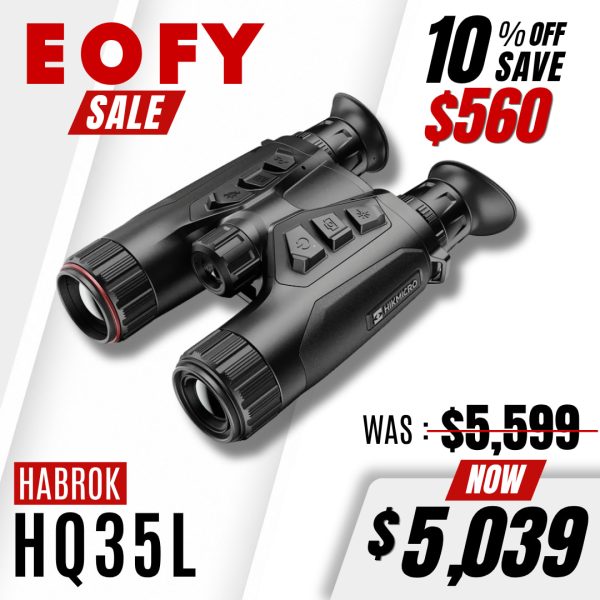 Hikmicro Habrok (20mk) HQ35L (N) - Multispectral LRF Binoculars | EOFY SALE