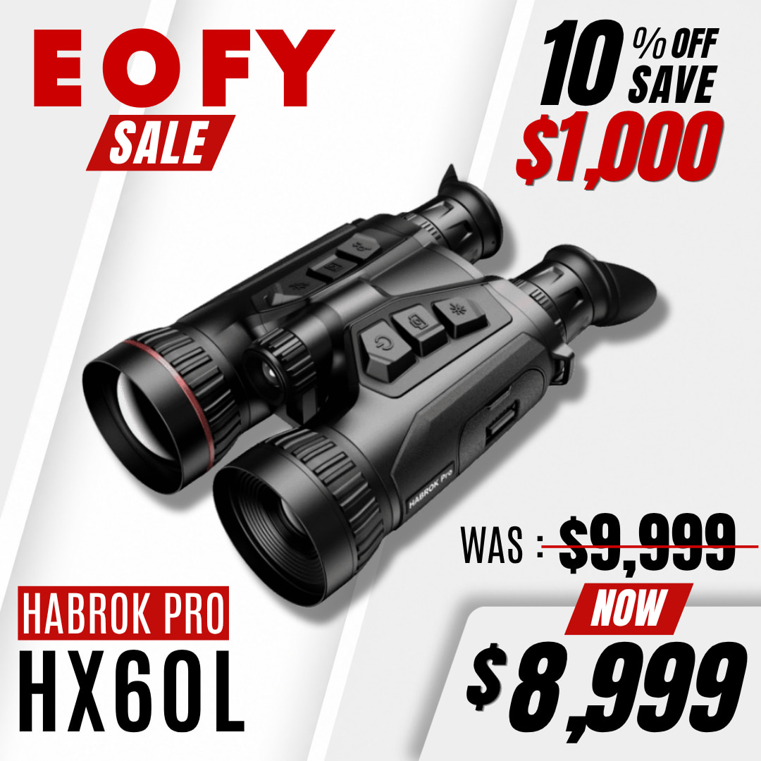 Hikmicro Habrok Pro HX60L (N) - Multispectral LRF Binoculars | EOFY SALE